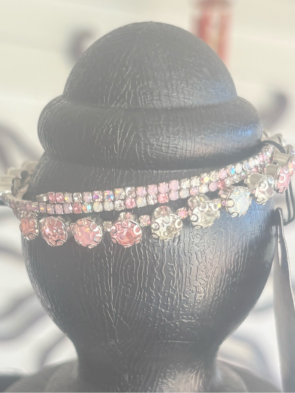 Pink Crystal Drop Tennis Bracelet - Women Jewelry